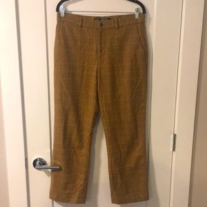 Ralph Lauren “Camaron” Style Brown Houndstooth Wool Pants Size 8